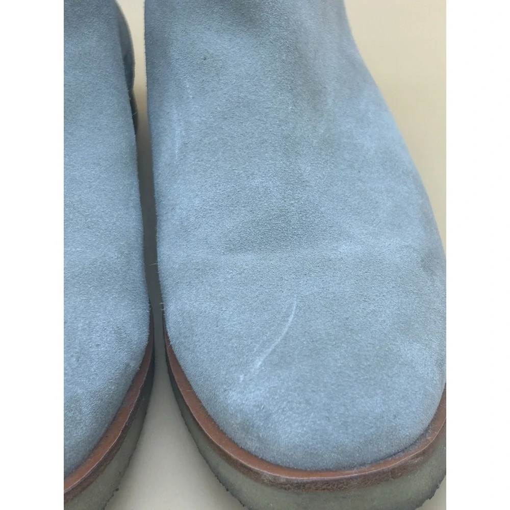 New Republic Chelsea Boots Tan‎ Beige Suede Crepe Sole Men's Size 9.5